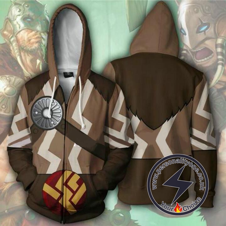 Magic The Gathering Hoodies - Garruk Zip Up Hoodie Jacket